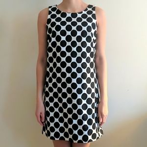 Gap Black & White Polka Dot Midi Dress